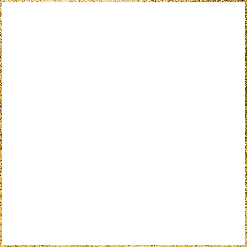 Gold square geometric frame