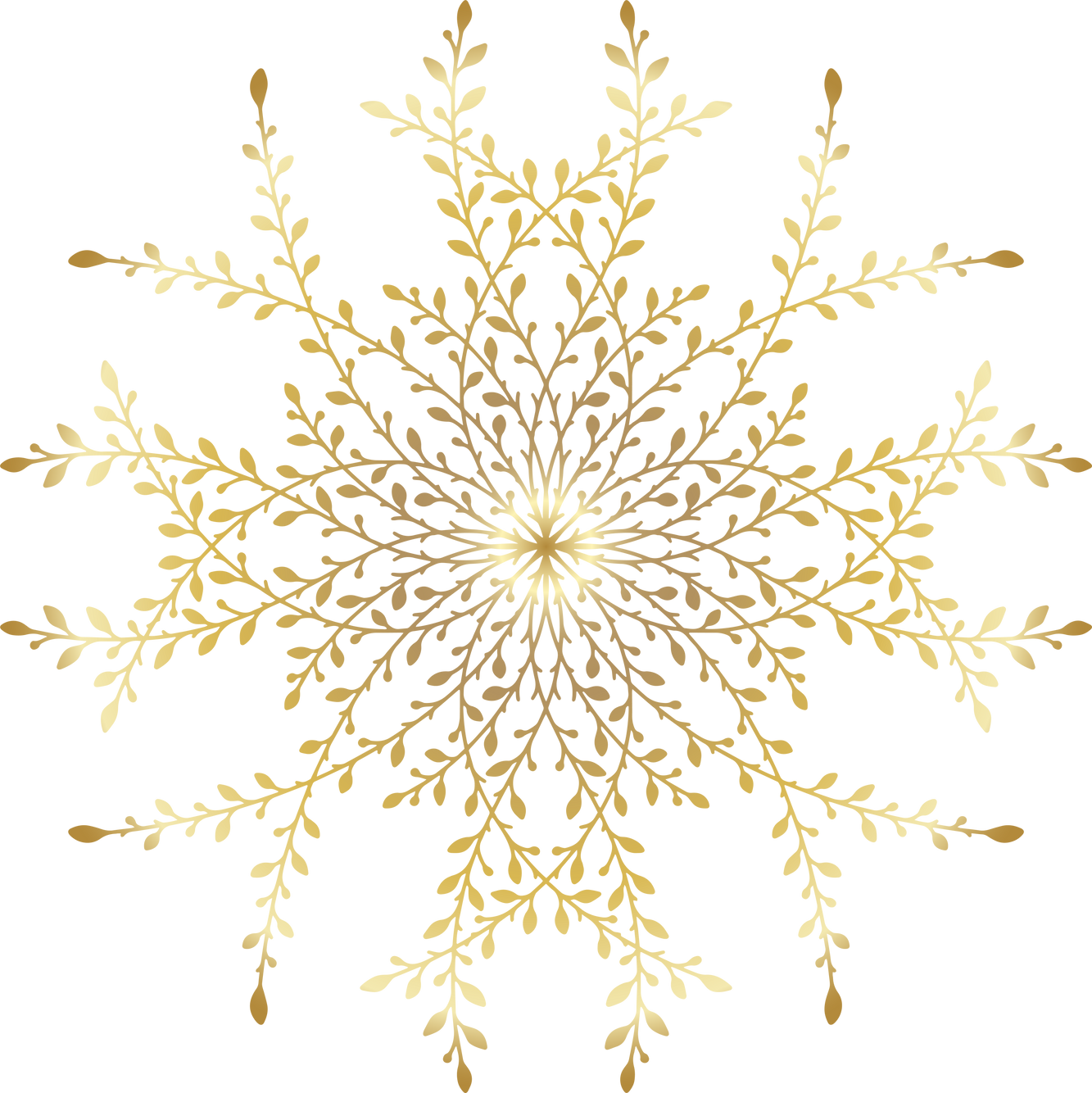 Golden mandala design