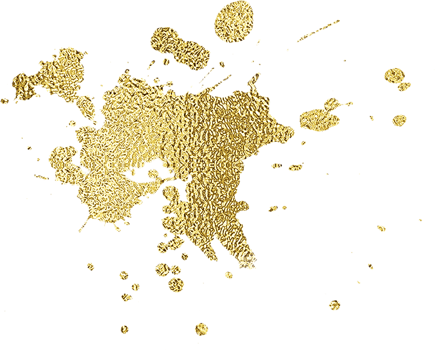 Gold Paint Splatter 