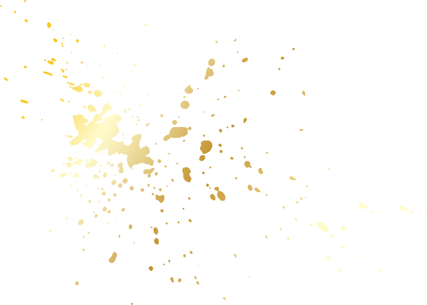 Gold Drops Splash Illustration